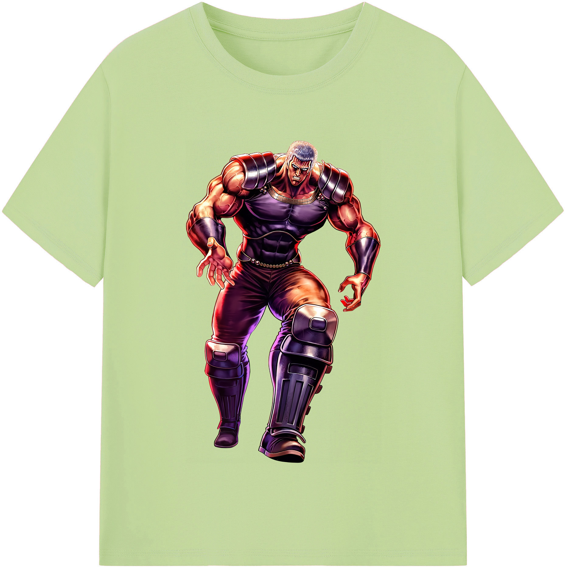 （画像用） 北斗の拳 Fist of the North Star 綿100％半袖Tシャツ（フロントプリント）